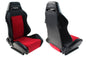 Rennsitz R-LOOK PVC Schwarz Rot