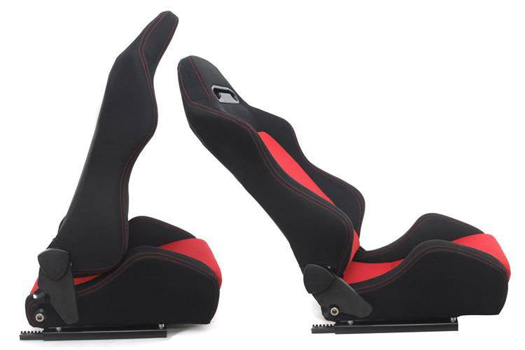 Rennsitz R-LOOK Samt Schwarz Rot