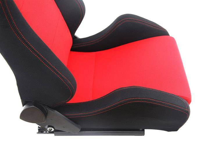 Rennsitz R-LOOK Samt Schwarz Rot