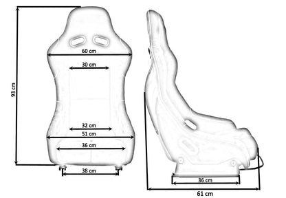Racing seat RICO Velvet Black