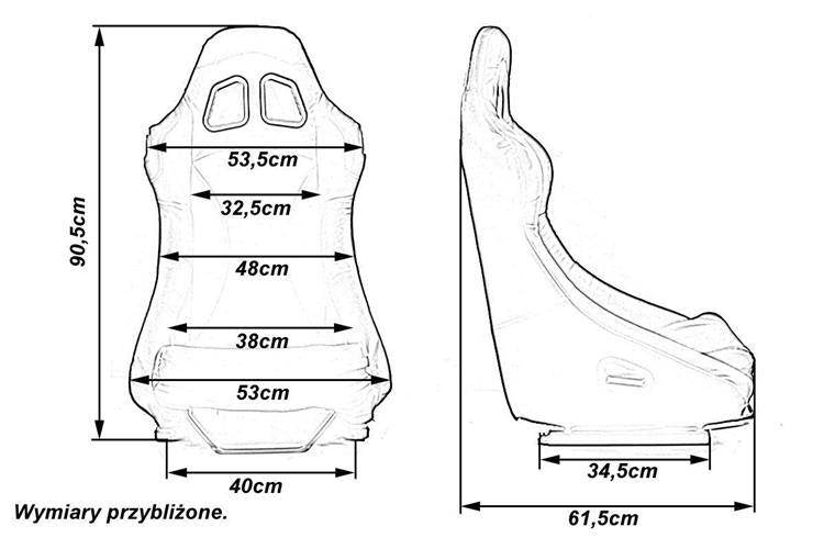 Rennsitz SIGMA PVC Schwarz