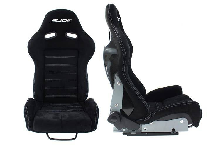 Rennsitz SLIDE X3 Wildleder Schwarz L