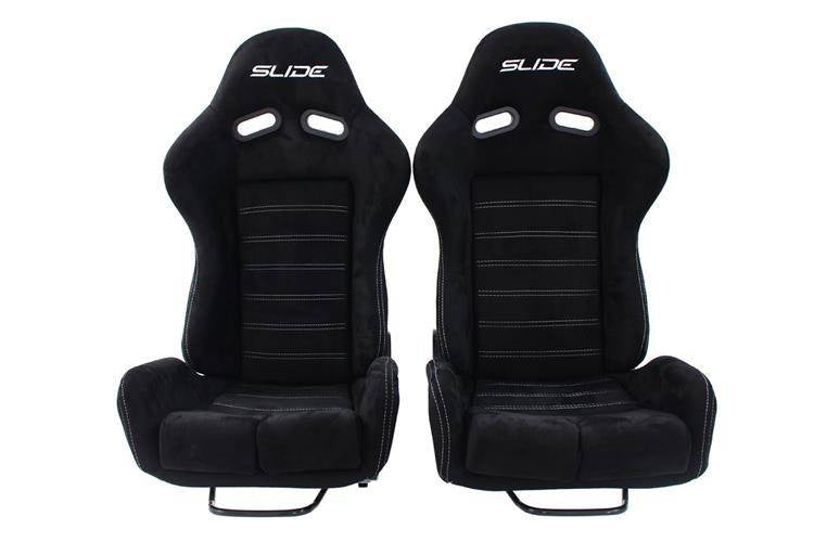 Rennsitz SLIDE X3 Wildleder Schwarz L