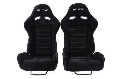 Rennsitz SLIDE X3 Wildleder Schwarz L