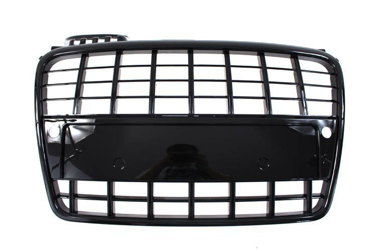 Grill Audi A4 B7 S8-Style Bright Black PDC