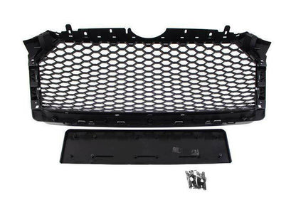 Grill Audi A4 B9 RS-Style Satin Black PDC