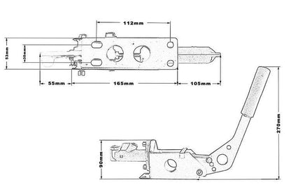 Hydraulic handbrake Purple