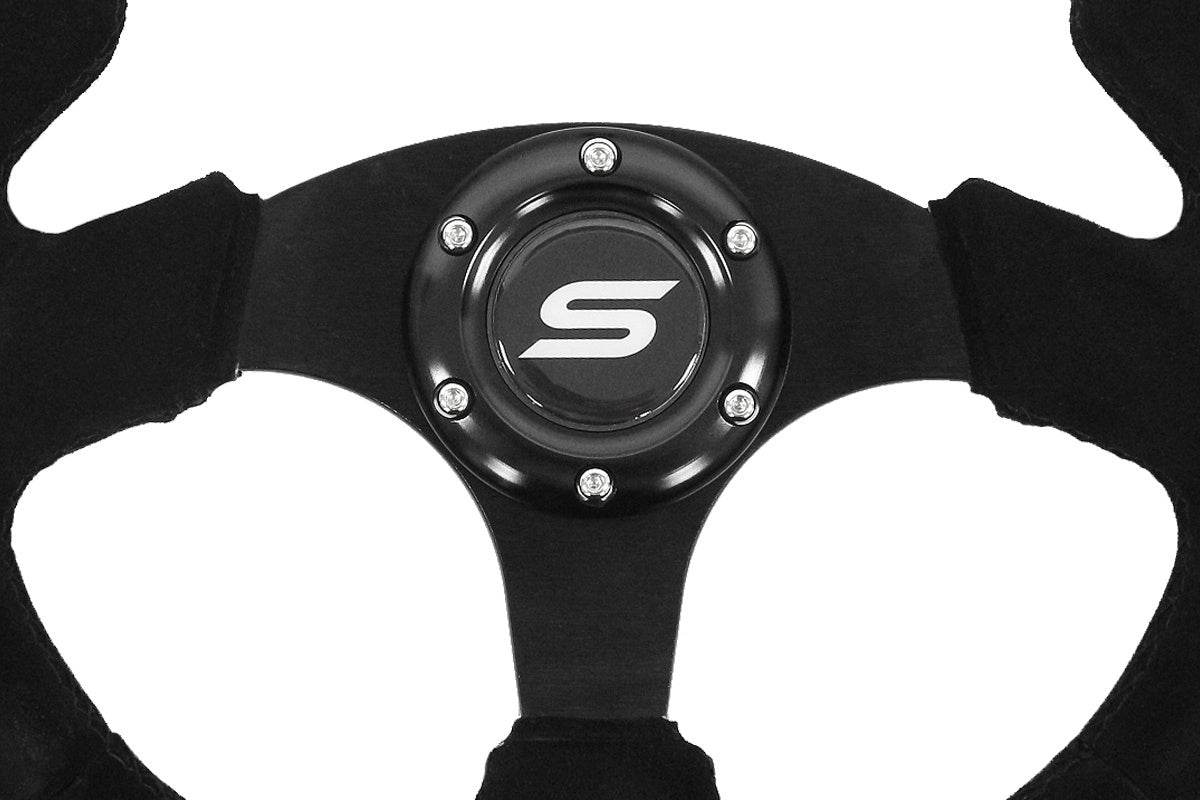 Steering wheel SLIDE 320mm offset:20mm Suede Black