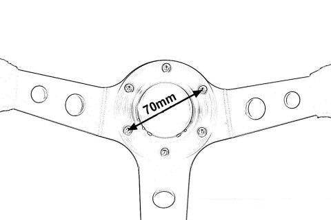 Steering wheel Pro 330mm offset:0mm Leather Black