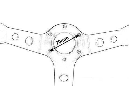Steering wheel Pro 330mm offset:0mm Leather Black
