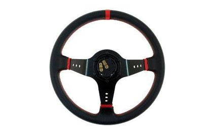 Steering wheel Pro 350mm offset:80mm Leather Black