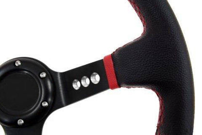 Steering wheel Pro 350mm offset:80mm Leather Black