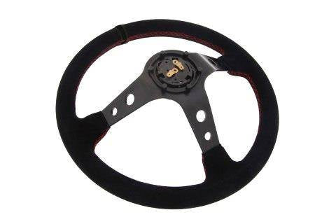 Steering wheel Pro 350mm offset:80mm Suede Black