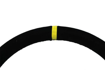 Steering wheel SLIDE 350mm offset:90mm Suede Yellow Strip