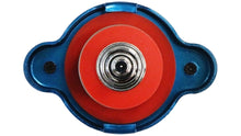 D1Spec Radiator cap with thermometer 28mm 0.9 Bar Blue