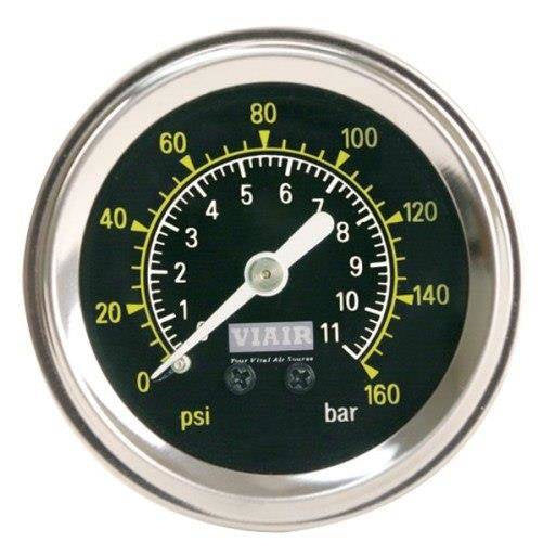Manometer VIAIR 1/5" – SCHWARZES ZIFFERBLATT