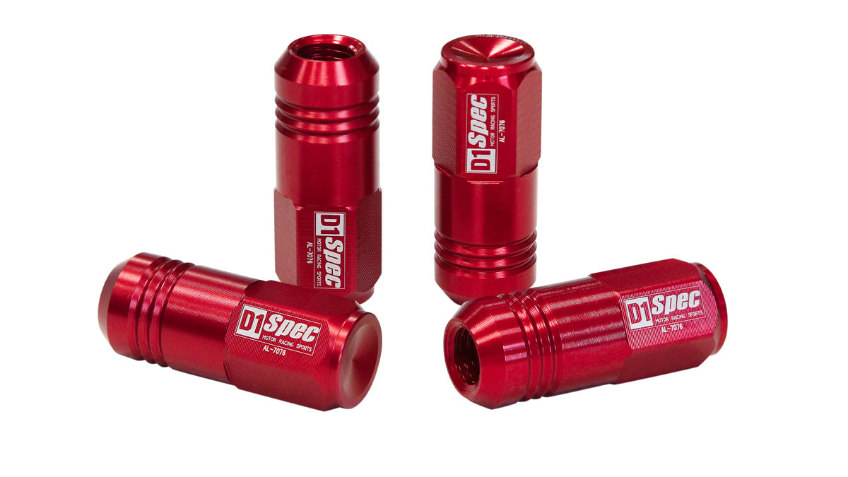 Wheel lug nuts D1Spec Replica EW M12x1,25 Red