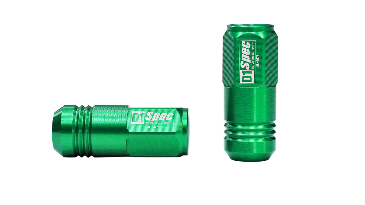Wheel lug nuts D1Spec Replica EW M12x1,5 Green