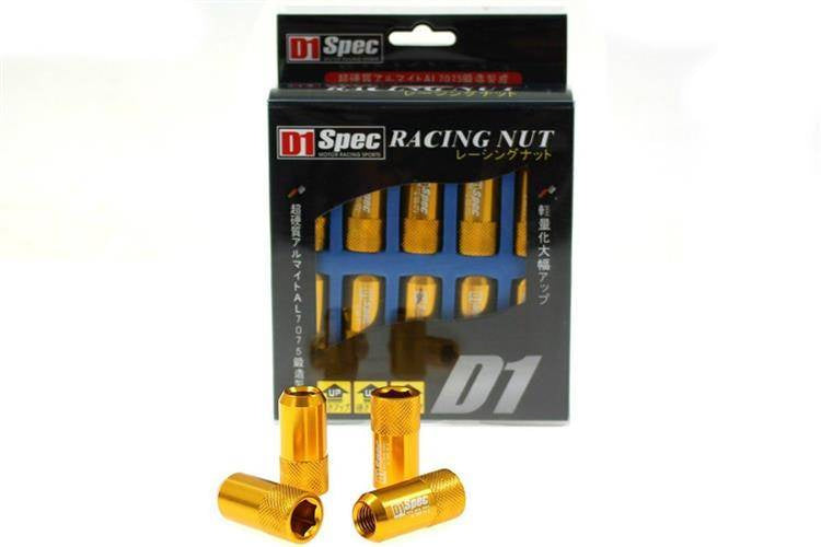 Radmuttern D1Spec Replica HEX M12x1,25 Gold