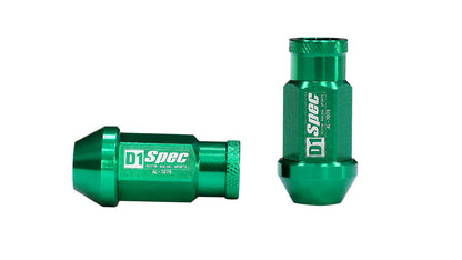 Wheel lug nuts D1Spec Replica M12x1,5 green