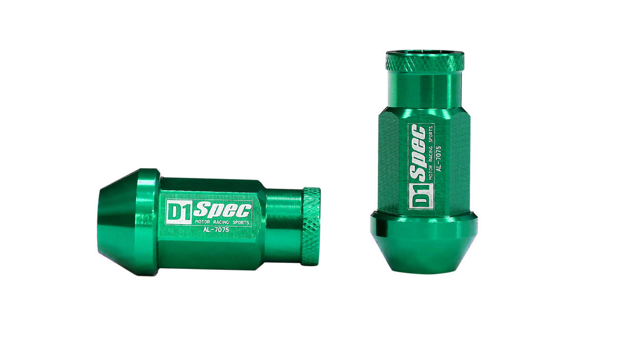 Wheel lug nuts D1Spec Replica Race M12x1,25 Green