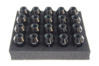 Wheel lug nuts JBR 50mm M12 x1,25 Black
