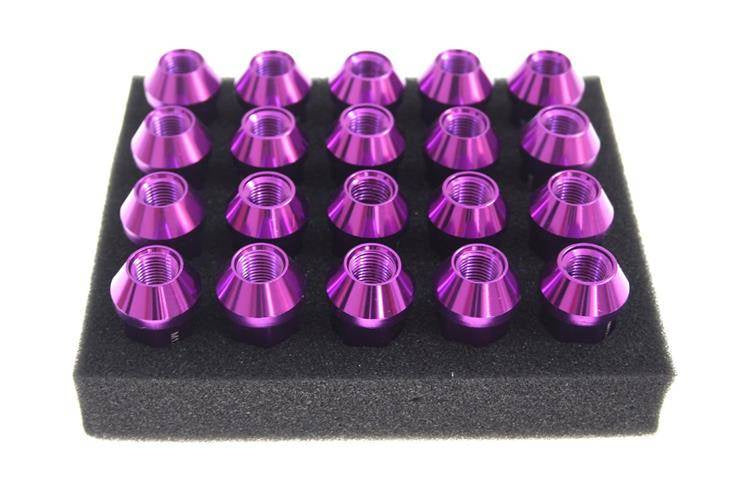 Wheel lug nuts JBR 50mm M12 x1,25 Purple