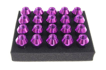 Wheel lug nuts JBR 50mm M12 x1,25 Purple