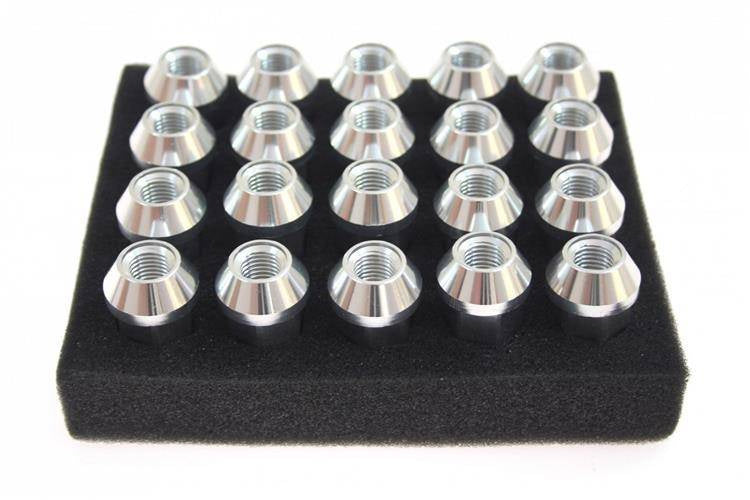 Wheel lug nuts JBR 50mm M12 x1,5 Silver