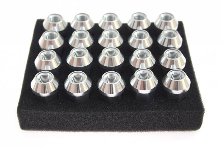 Wheel lug nuts JBR 50mm M12 x1,5 Silver