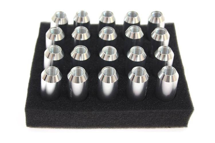 Wheel lug nuts JBR 60mm M12 x1,25 Silver