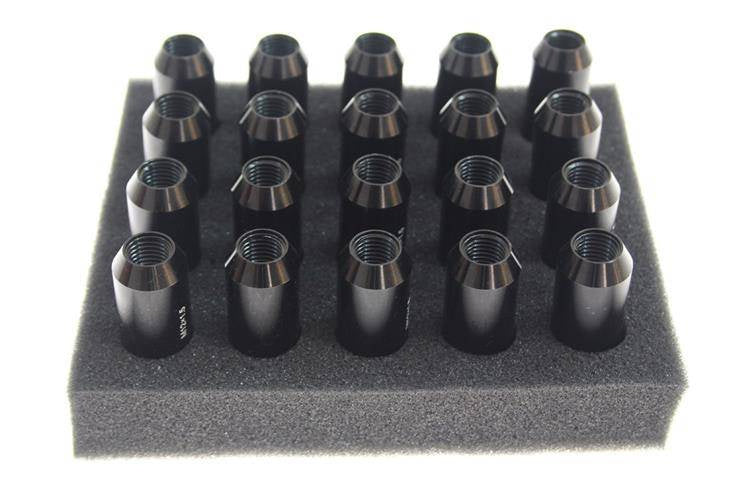 Wheel lug nuts JBR 60mm M12 x1,5 Black