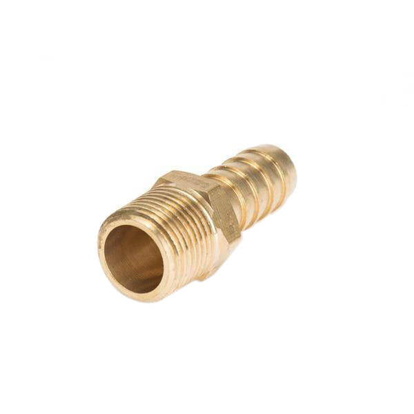 Nipple 3/8" to 12mm hose Brass