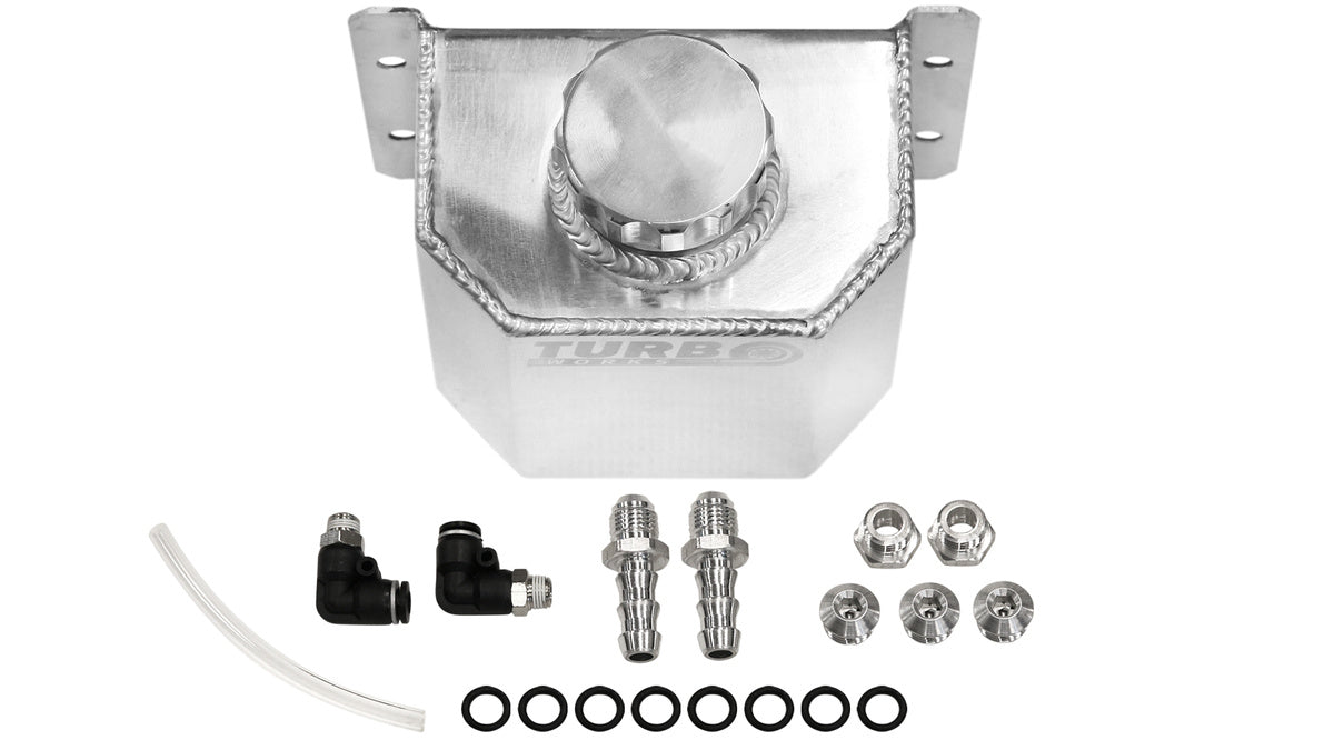 Oil catch tank bulkhead TurboWorks 1 l Silver