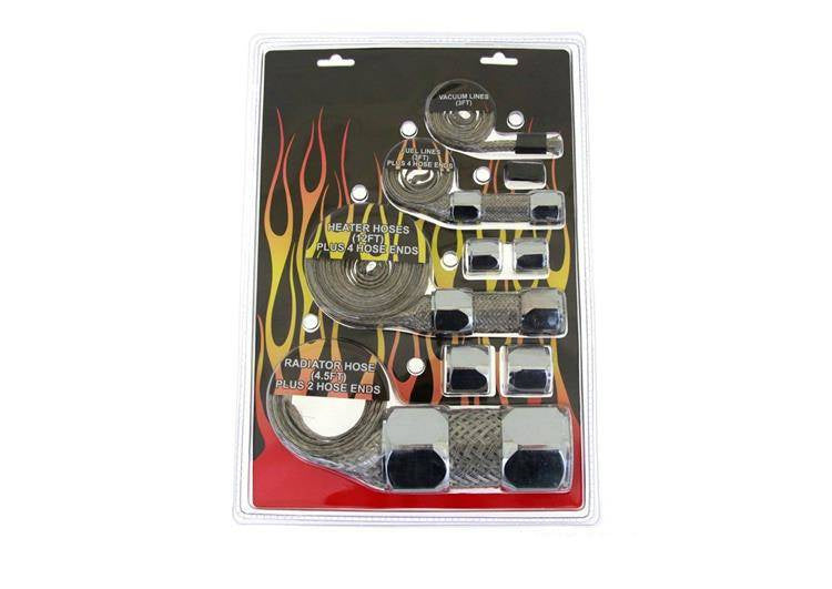 Hose Sleeving Kit Silver