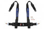 Racing seat belts 4p 3" Black - Pro Sport