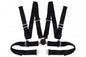 Racing seat belts 4p 2" Black - Quick