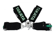 Racing seat belts 4p 3" Black Takata Replica harness