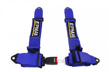 Racing seat belts 4p 3" Epman Blue