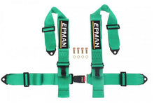 Racing seat belts 4p 3" Epman Green
