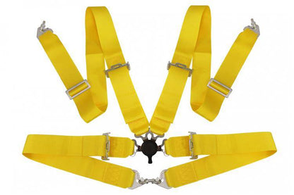 Racing seat belts 4p 3" Yellow - Quick