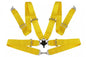 Racing seat belts 4p 3" Yellow - Quick