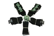 Racing seat belts 5p 3" Black Takata Replica
