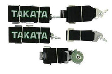 Racing seat belts 5p 3" Black Takata Replica