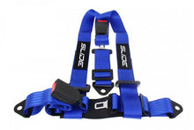 Racing seat belts Slide 3p 2" Blue E4 Homologation