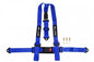 Racing seat belts Slide 3p 2" Blue E4 Homologation
