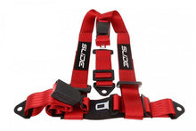 Racing seat belts Slide 3p 2" Red E4 Homologation