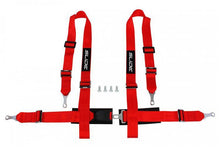 Racing seat belts Slide 4p 2" Red