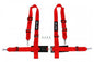 Racing seat belts Slide 4p 2" Red