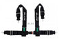 Racing seat belts Slide 4p 3" Black